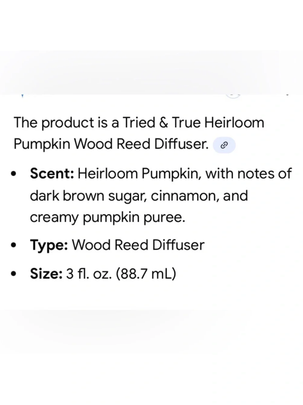 Illume Tried and True fall Wood Reed Diffuser diffuser: Heirloom Pumpkin 3oz